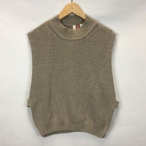 Anthropologie Pilcro Mock Layer Knit Sweater Vest Poncho Minimalist Size XS/S